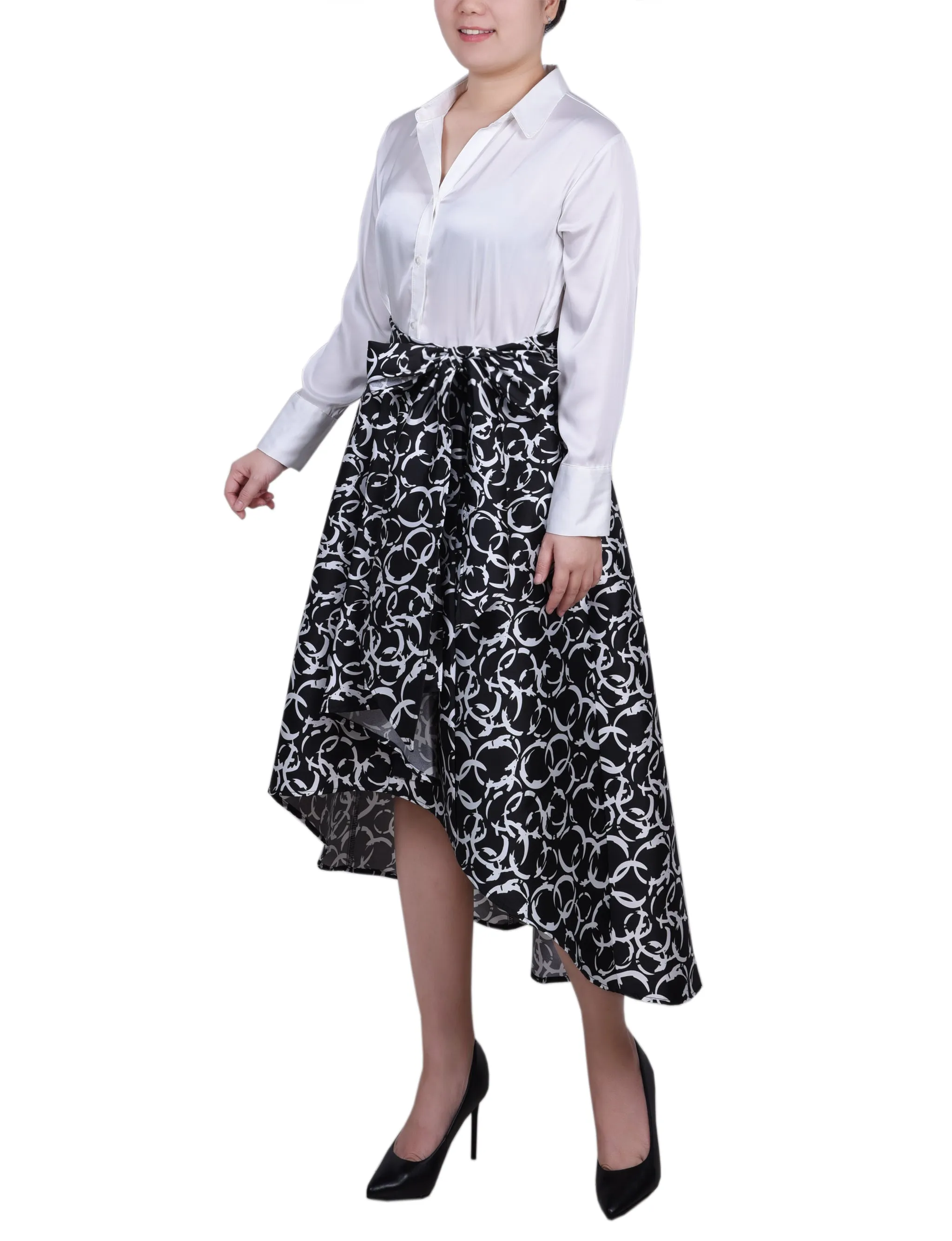 Petites Satin-/Mikado-Kleid