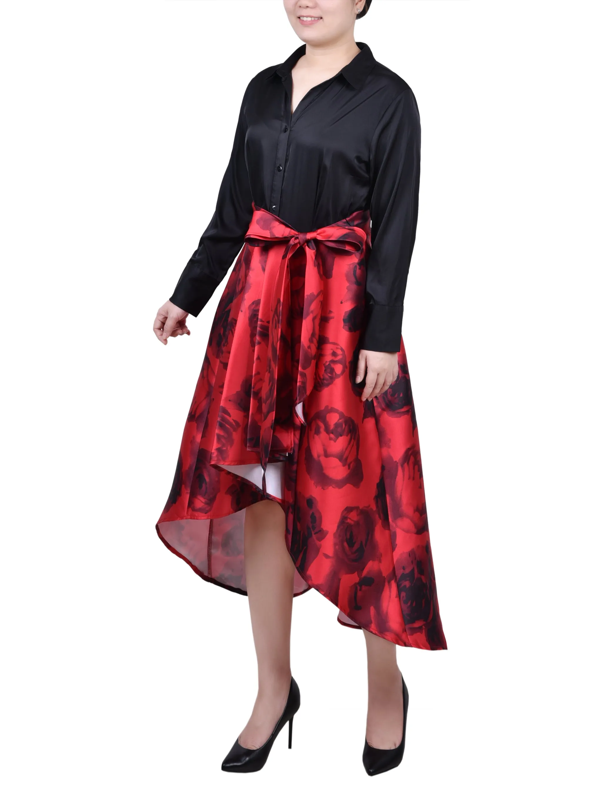 Petites Satin-/Mikado-Kleid