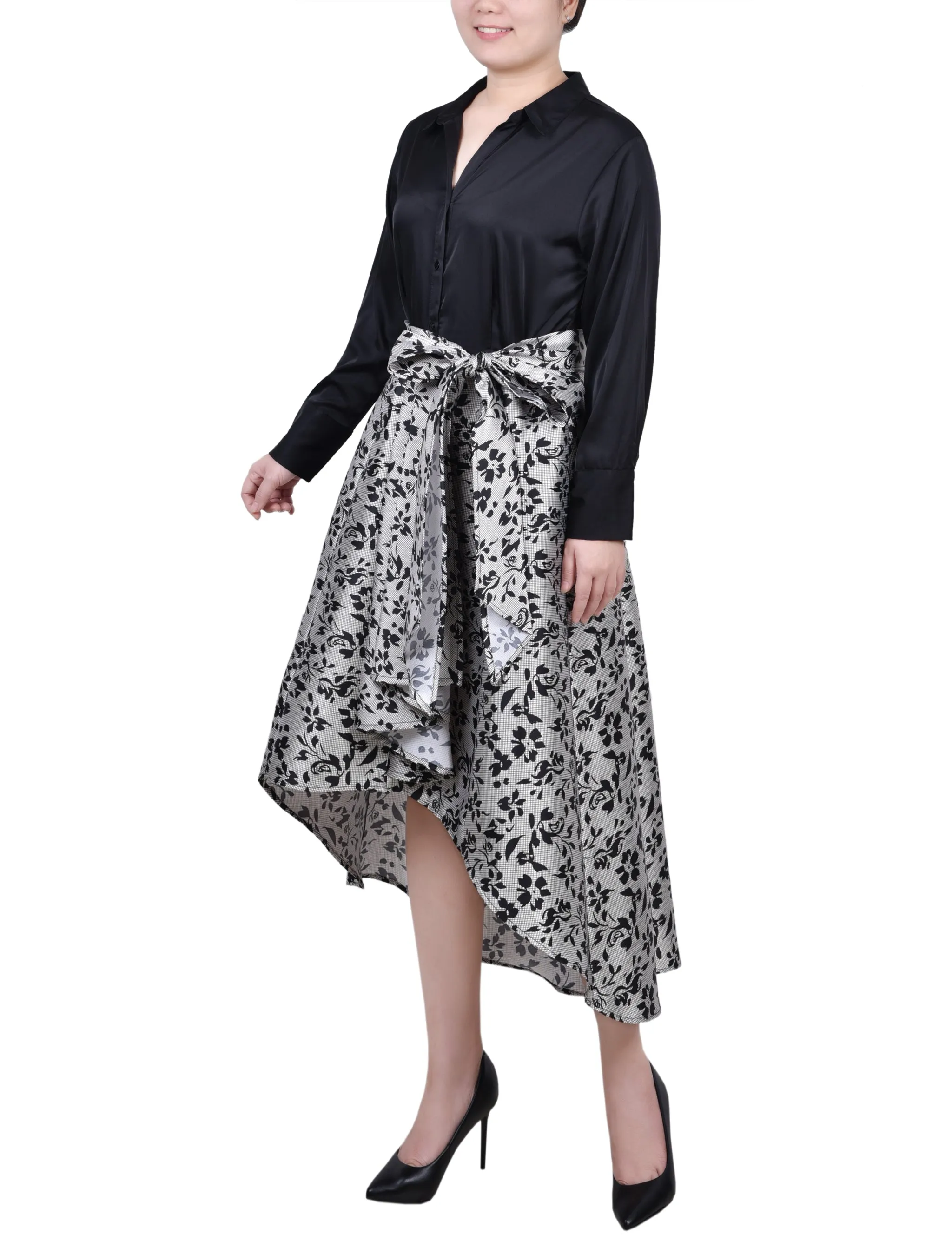 Petites Satin-/Mikado-Kleid