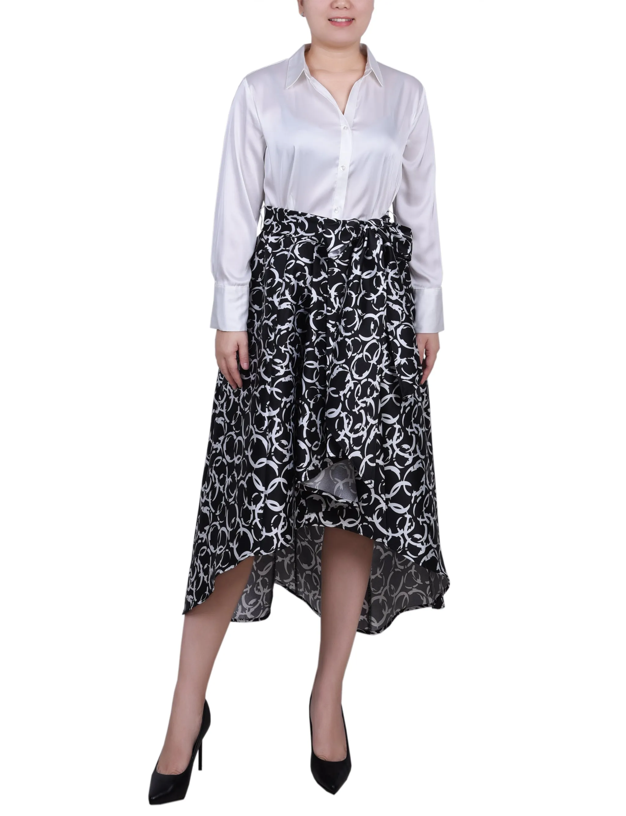 Petites Satin-/Mikado-Kleid