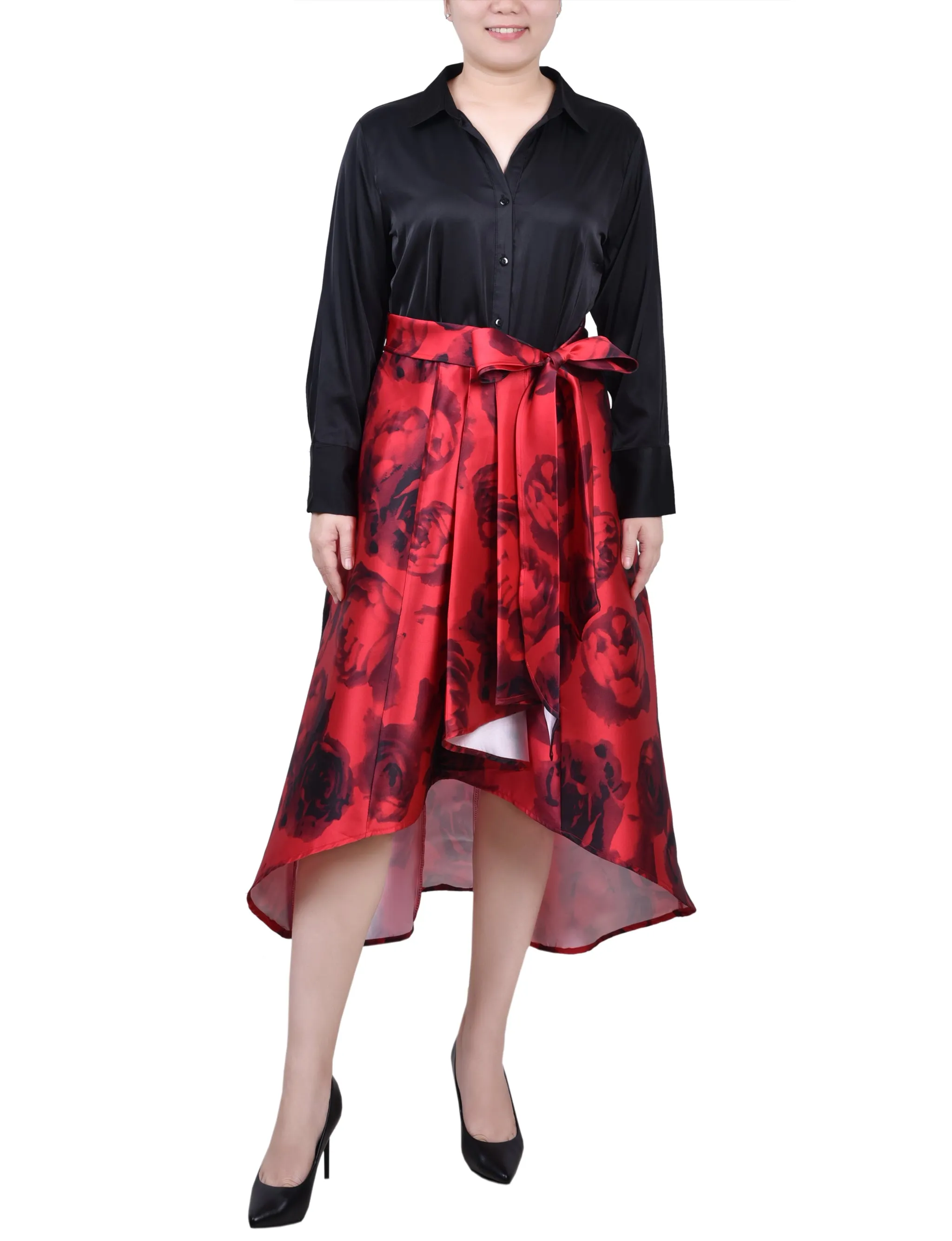 Petites Satin-/Mikado-Kleid