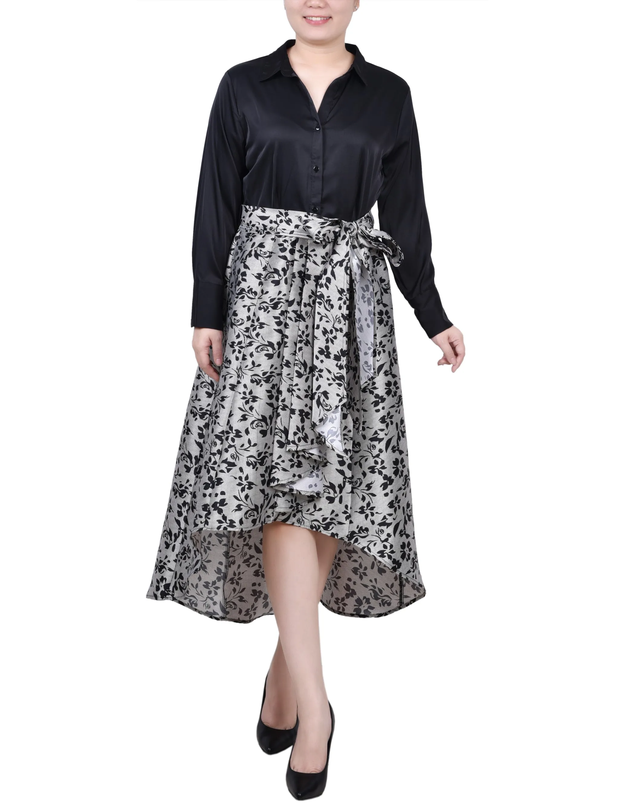 Petites Satin-/Mikado-Kleid