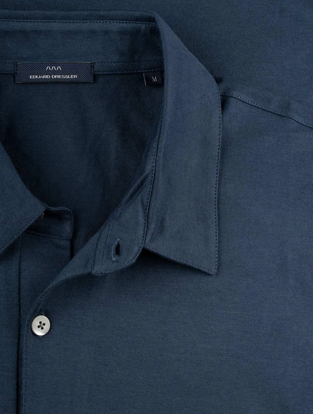 Pima-Baumwoll-Polohemd Marineblau