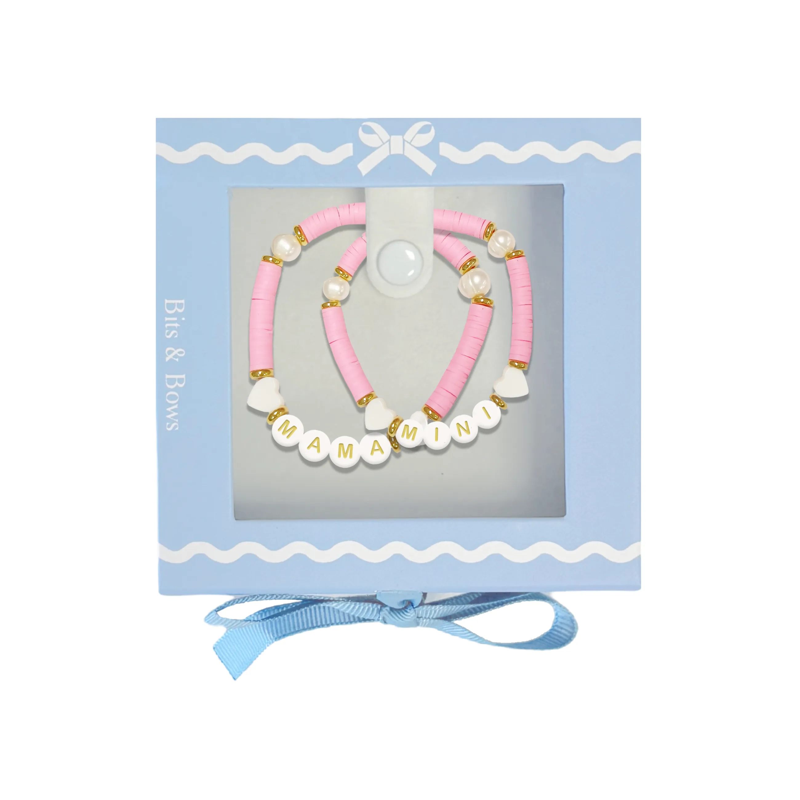 Pink Mama & Mini Armband Geschenkset Babykids_Bits-Bows