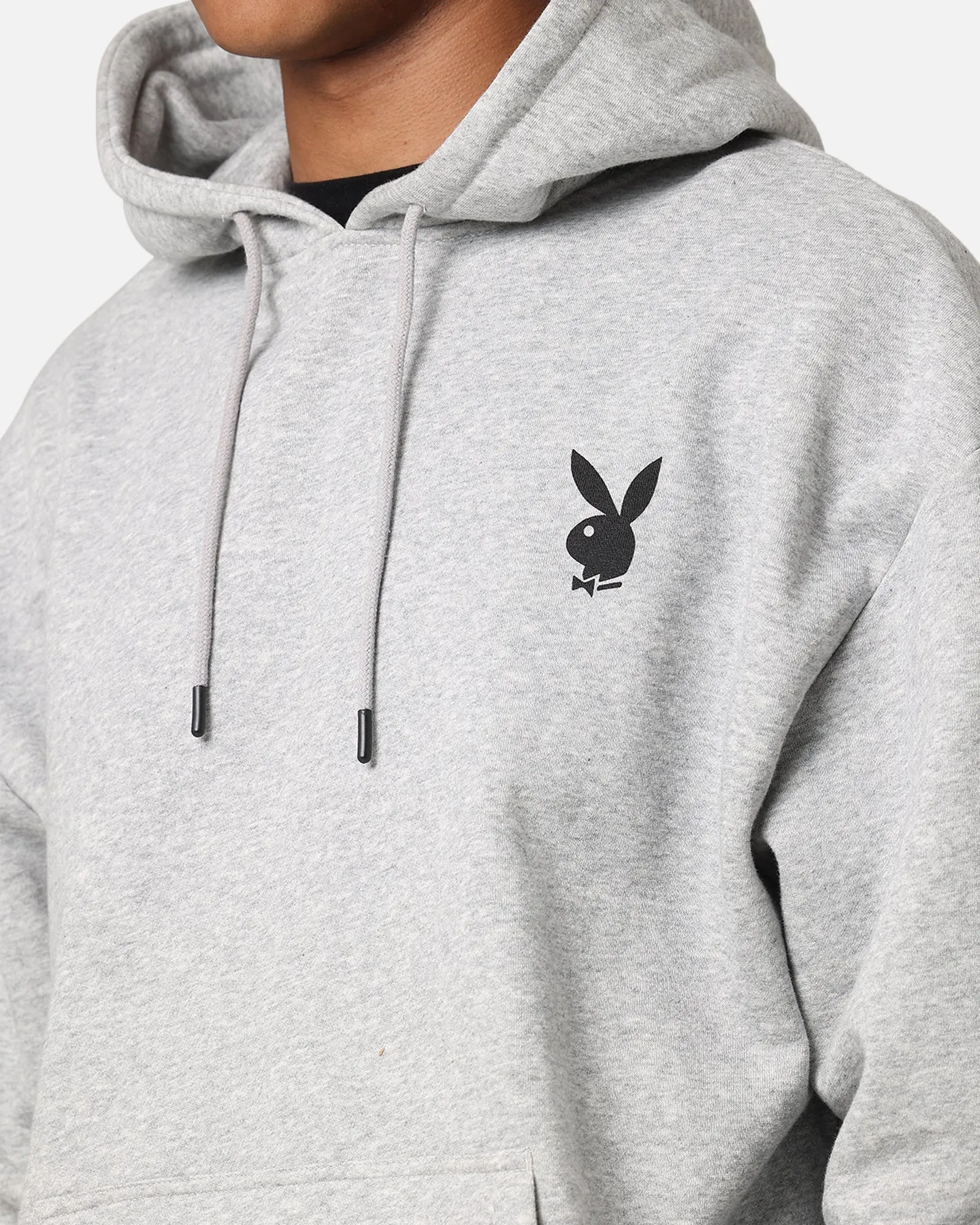 Playboy Solo RHD Icon Hoodie Grau Melange