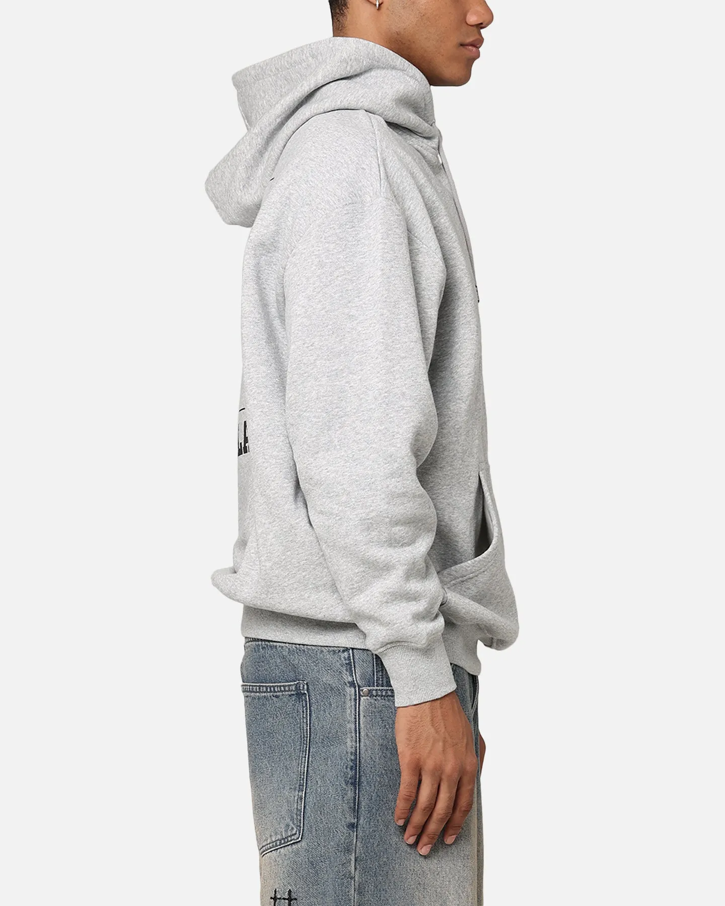 Playboy Solo RHD Icon Hoodie Grau Melange