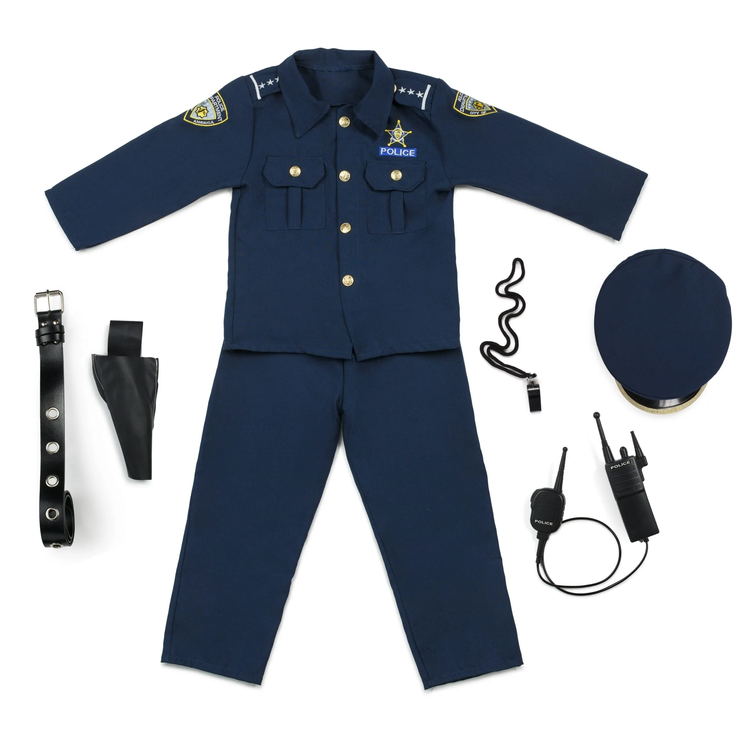 Polizei-Kostüm-Set für Kinder - Kids Babykids_Dress-Up-America