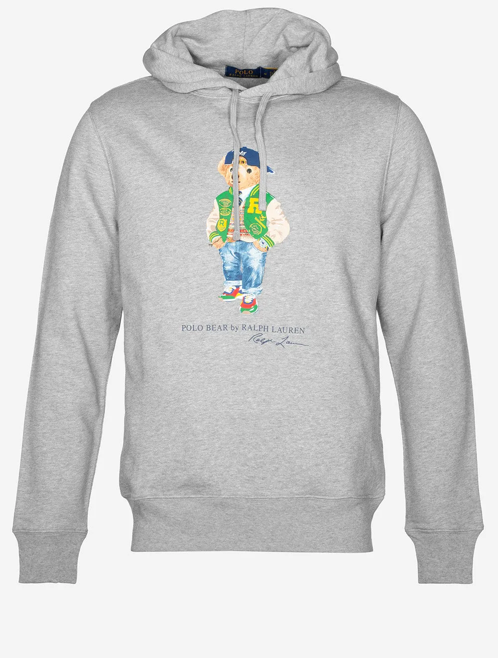 Polo Bär Fleece Kapuzenpullover Grau
