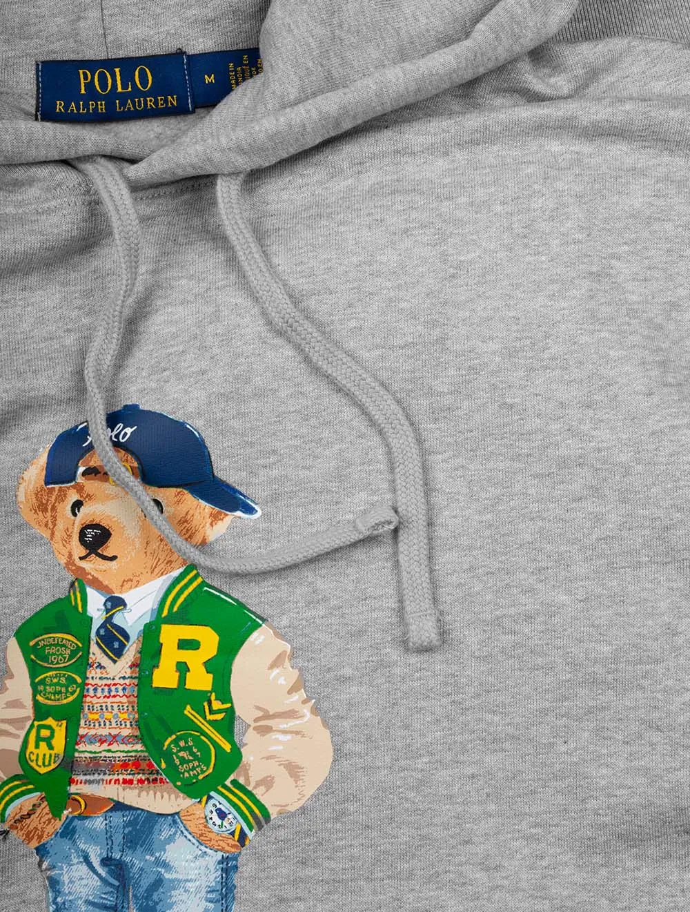 Polo Bär Fleece Kapuzenpullover Grau