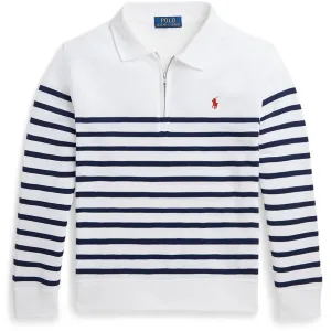 Polo Ralph Lauren White/Spring Navy Sweatshirt Polo-Ralph-Lauren