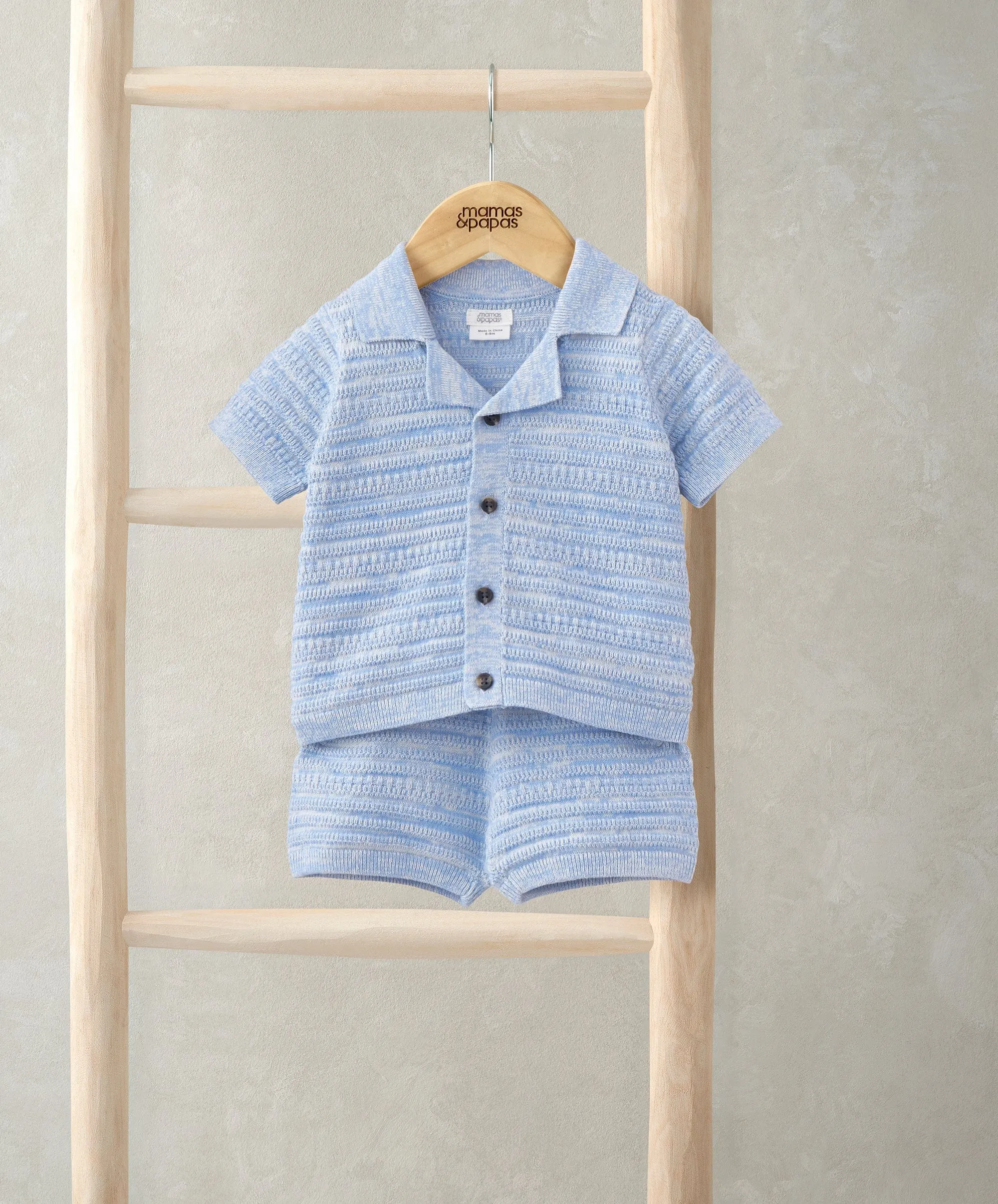 Polo-Shirt & Shorts Set (2-teilig) - Marineblau