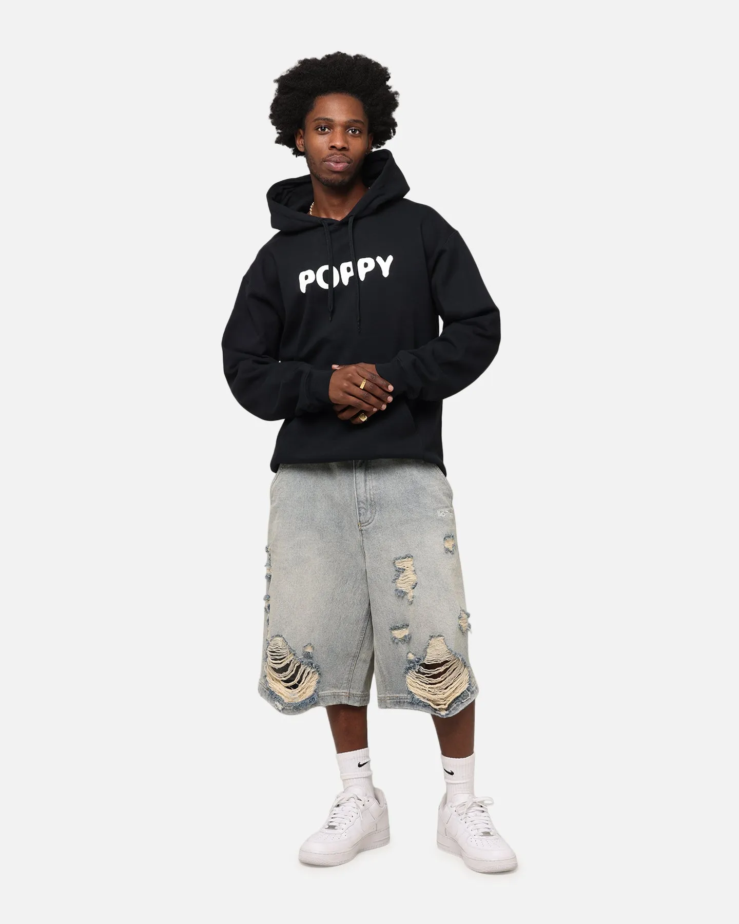 Poppy Negative Spaces Hoodie Schwarz