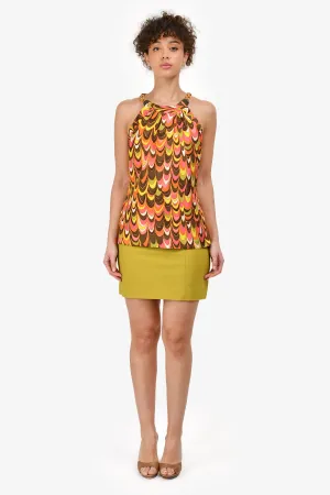Prada Green Belted Mini Skirt Size 40