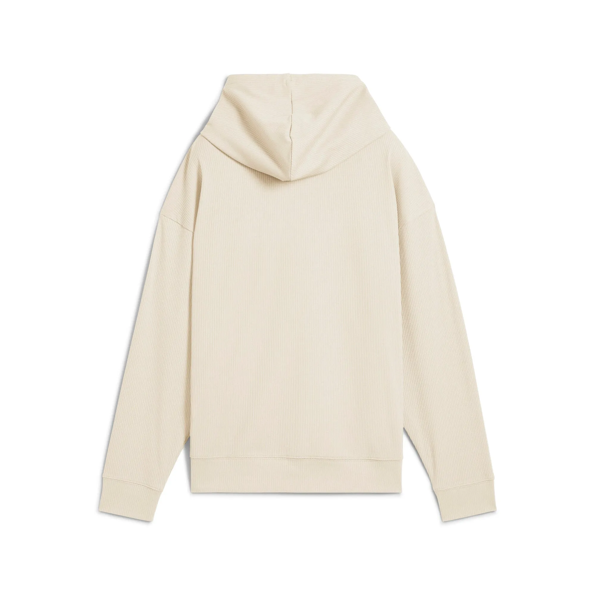 PUMA Damen ESS ELEVATED Komfort-Rippenkapuzenpullover