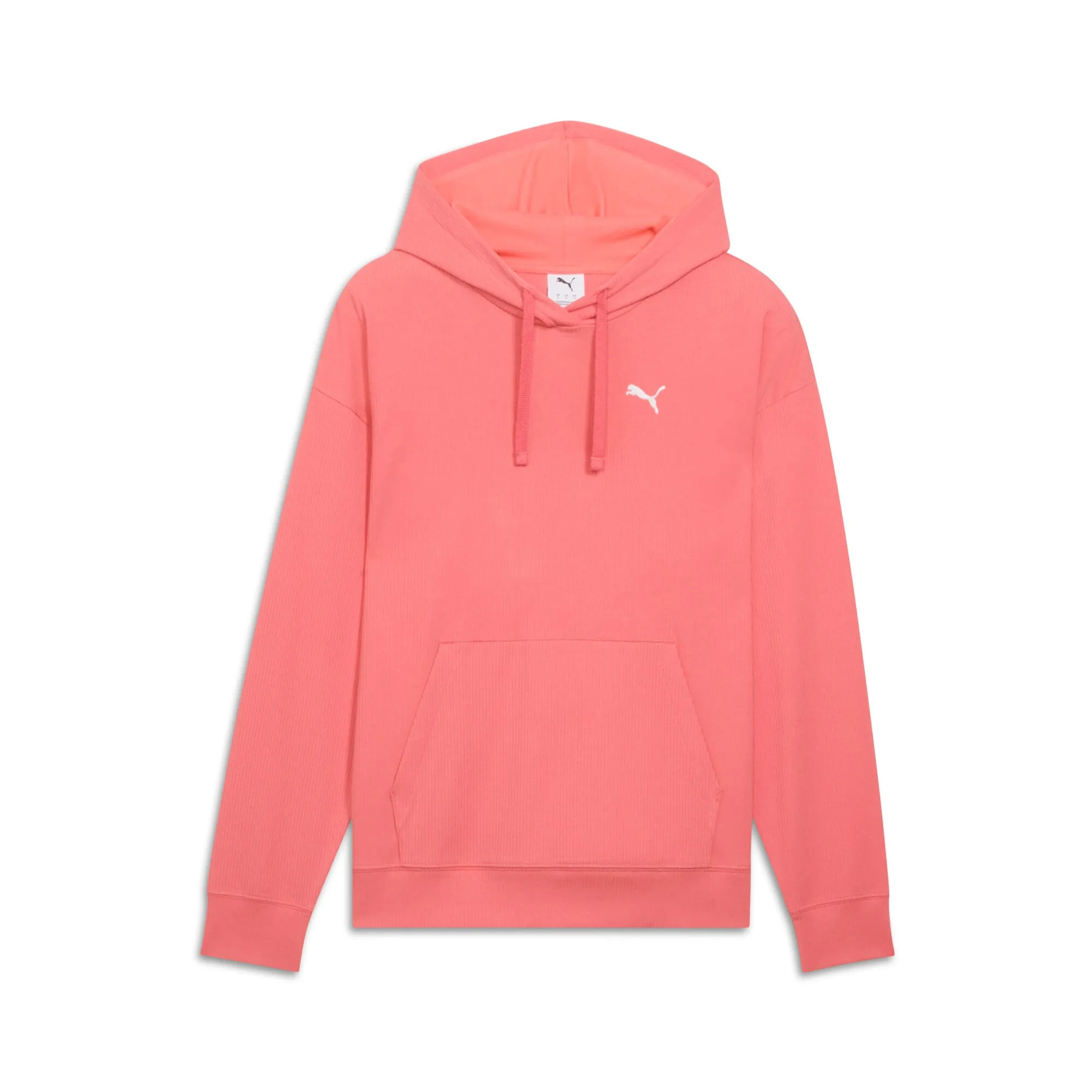PUMA Damen ESS ELEVATED Komfort-Rippenkapuzenpullover