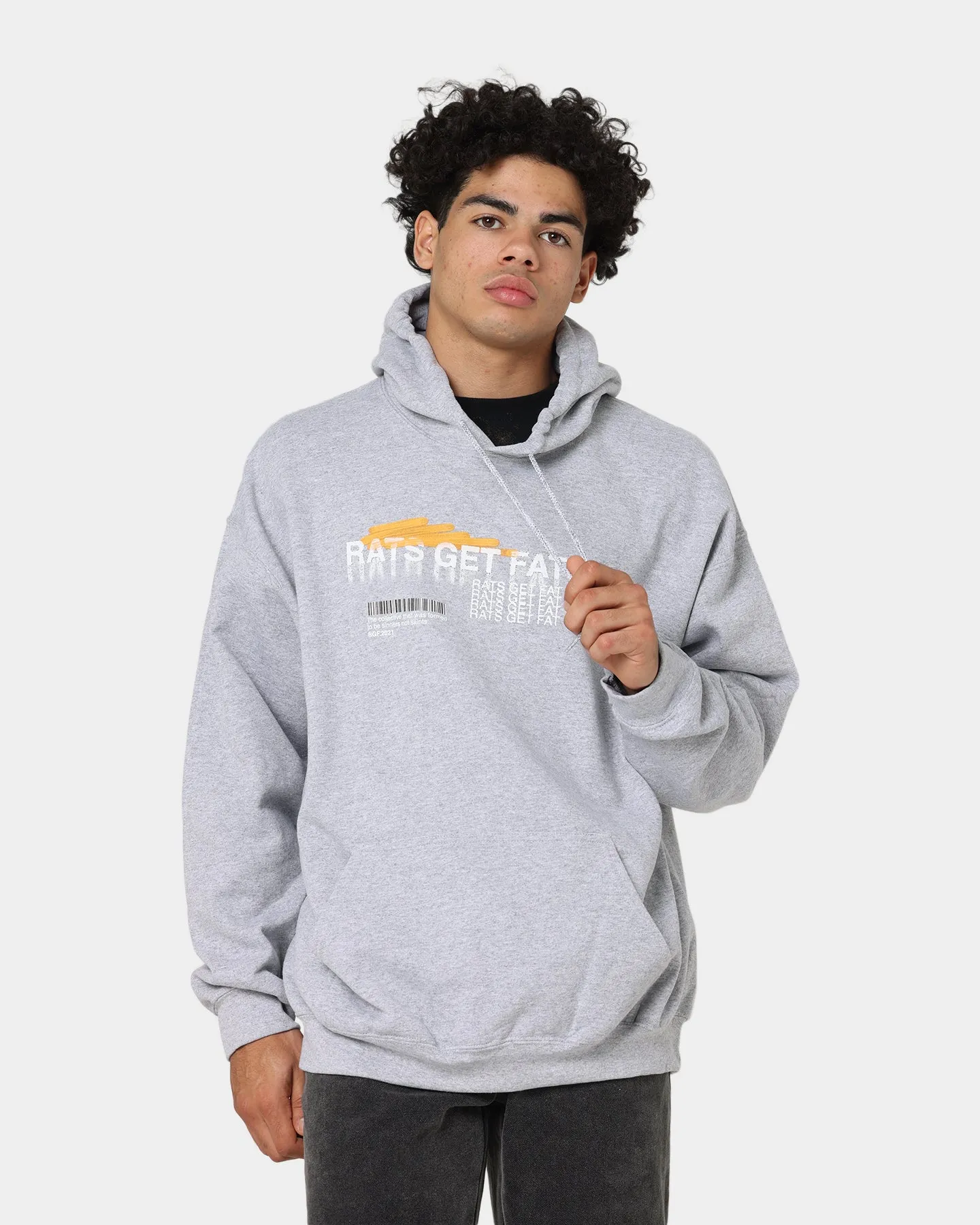 Rats Get Fat Spray Butterfly Kapuzenpullover Grau