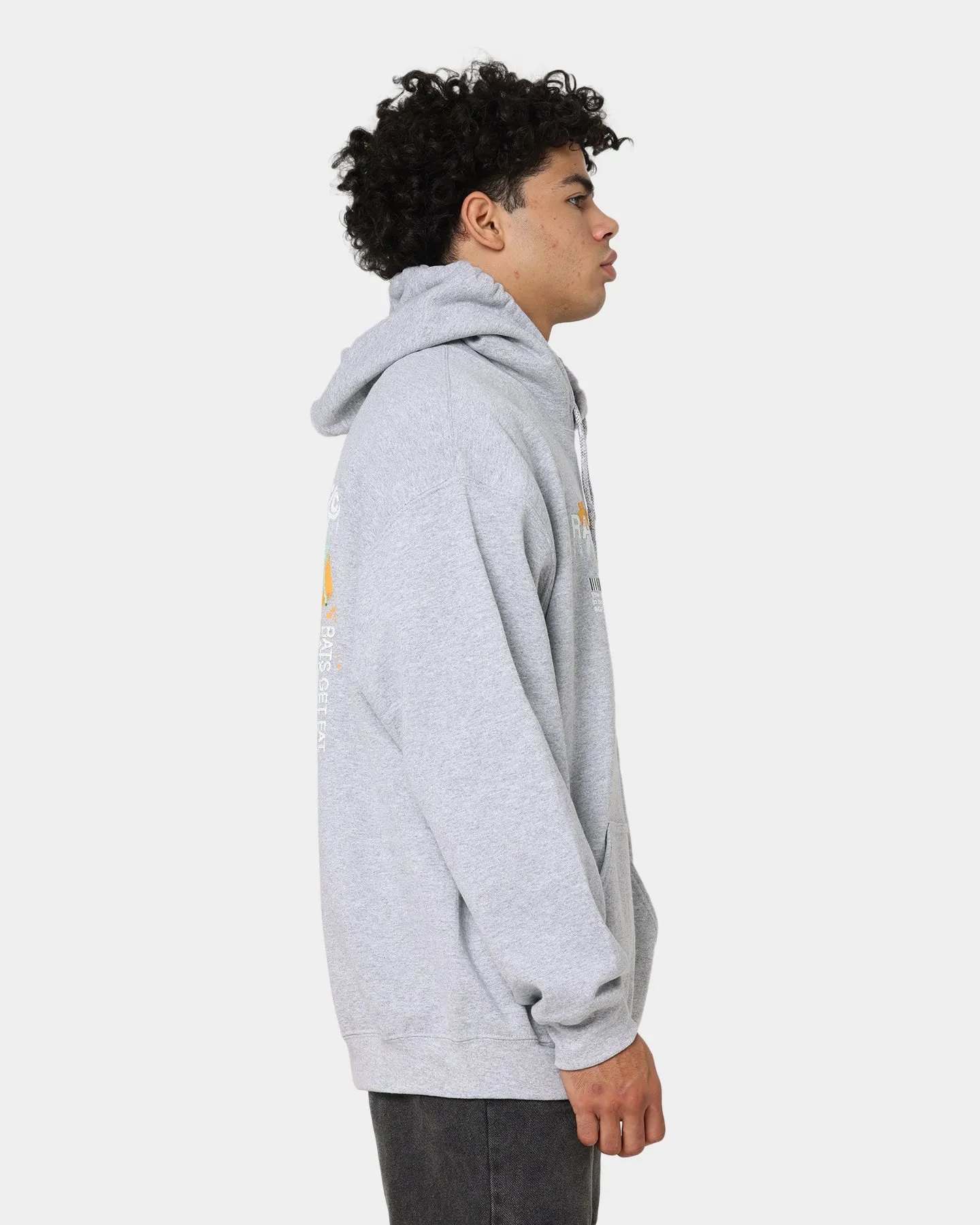 Rats Get Fat Spray Butterfly Kapuzenpullover Grau