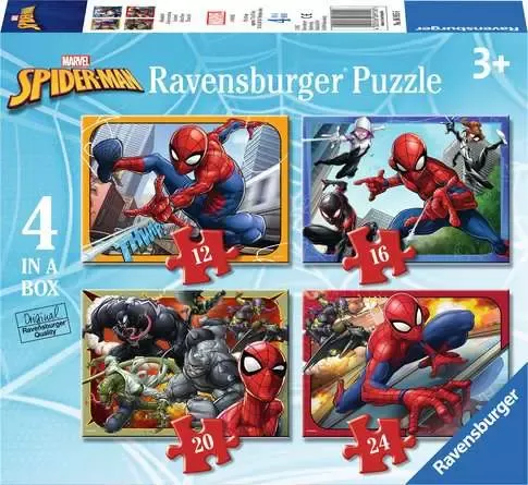 Ravensburger Toys 4 in einer Box Puzzle - Disney Spider-Man