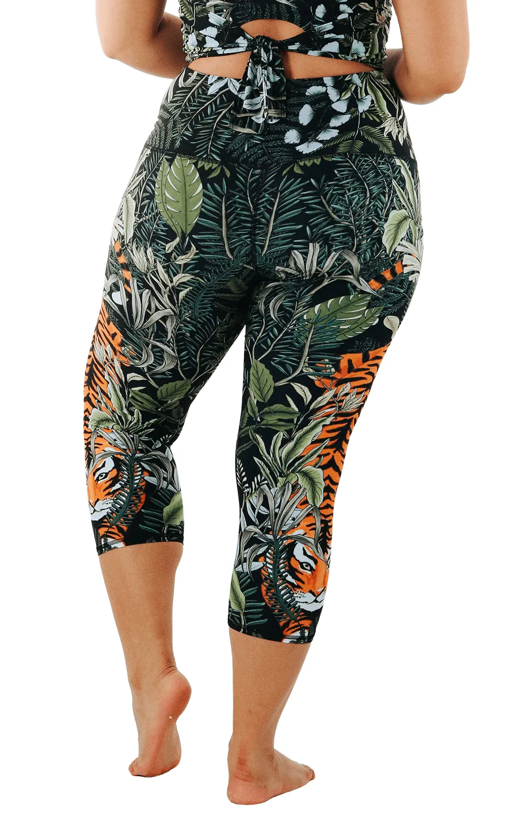Rawr Talent Gedruckte Yoga-Crops von Yoga Democracy