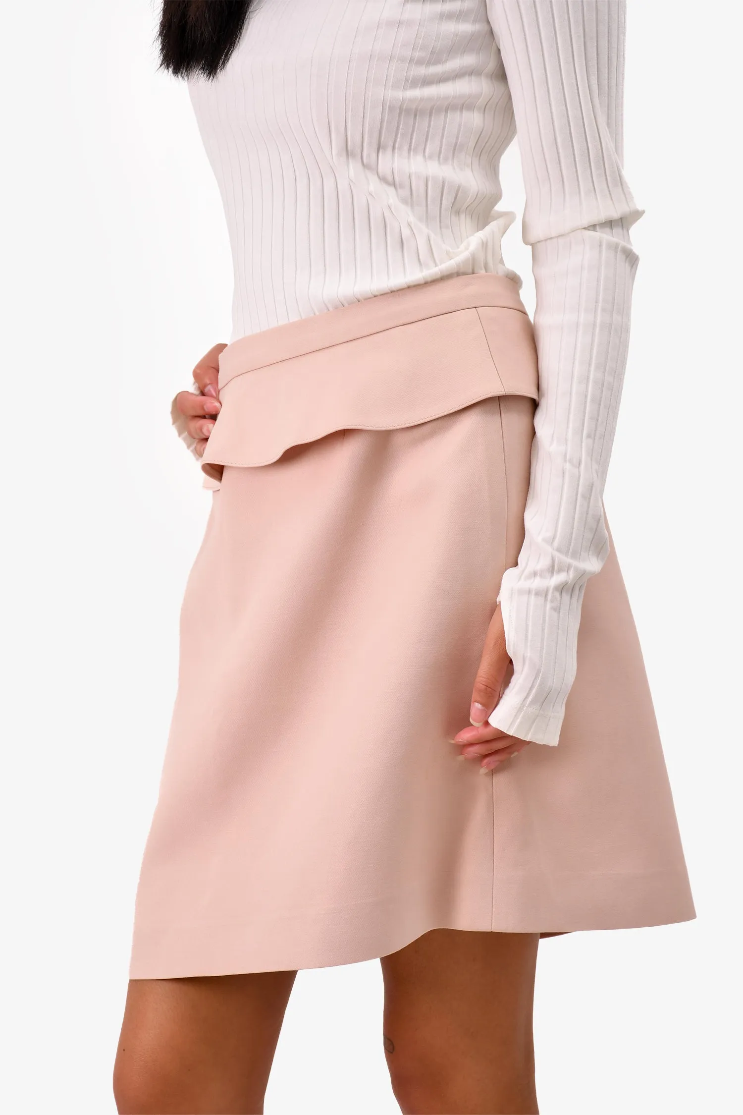 Red Valentino Pink Peplum Bleistiftrock Größe 42