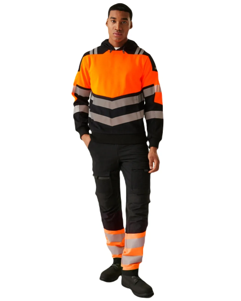 Regatta Herren Hi-Vis X-Pro Kapuzenpullover Klasse 2 Regatta Kleidung