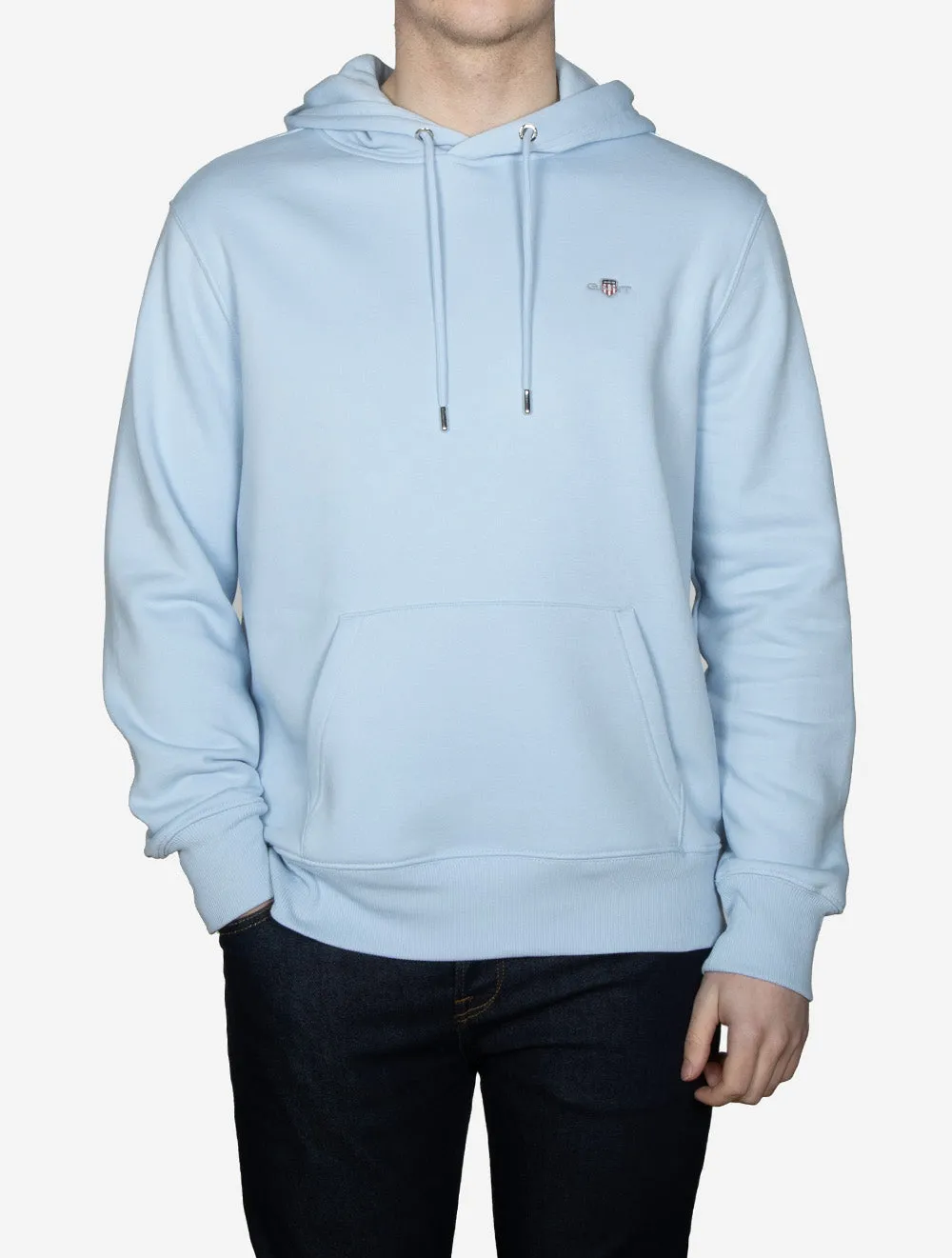 Regular Fit Schutz Kapuzenpullover Frisches Blau