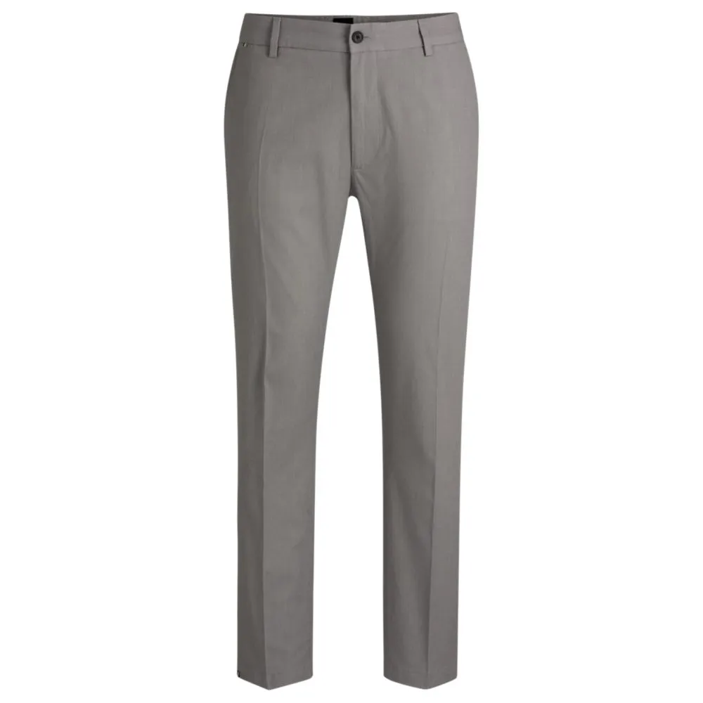 Regular-fit Hose in gemustertem Stretch-Baumwollstoff