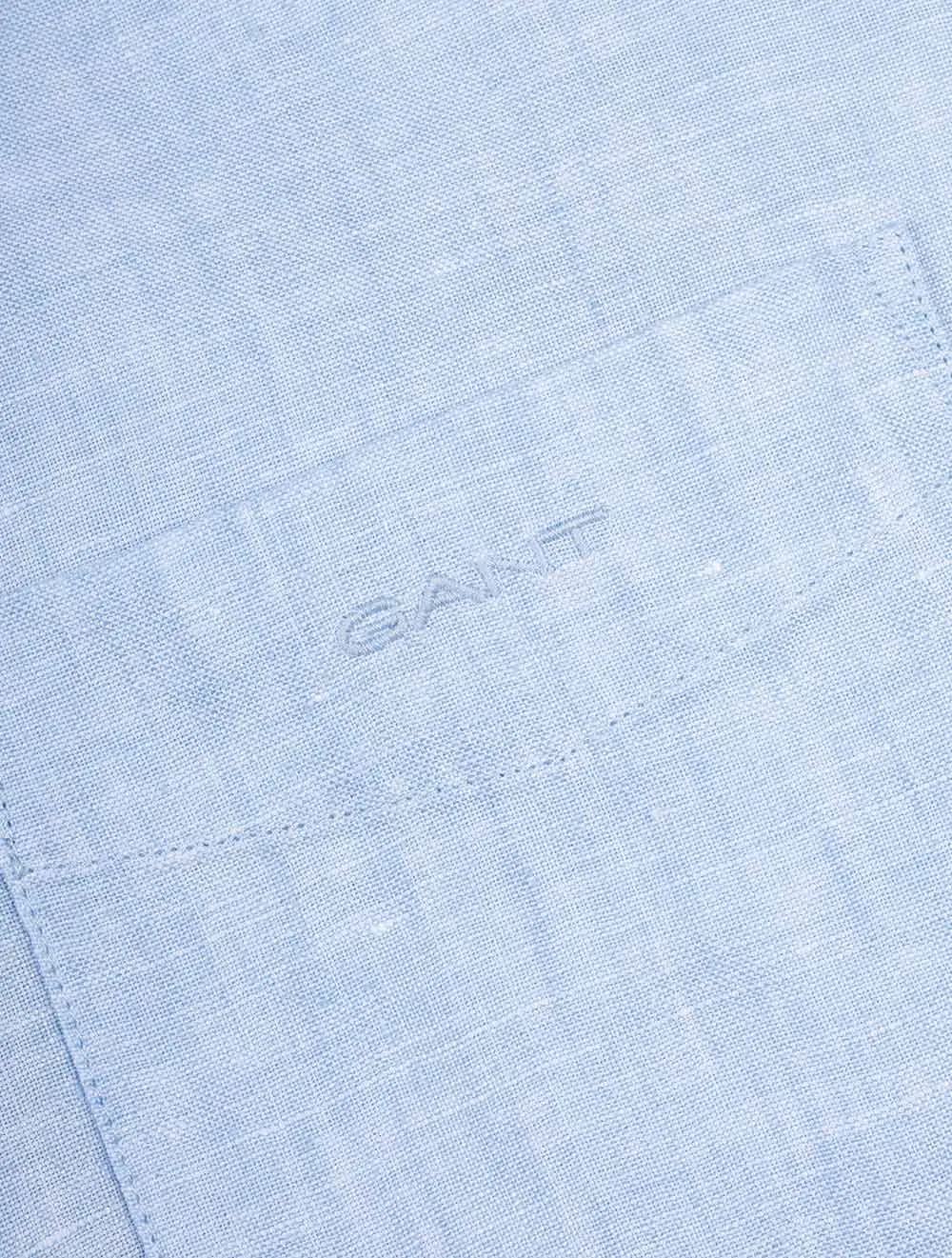 Reguläres Leinenhemd Capri Blau
