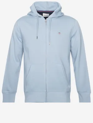 Regular Shield Full Zip Hoodie Dove Blue