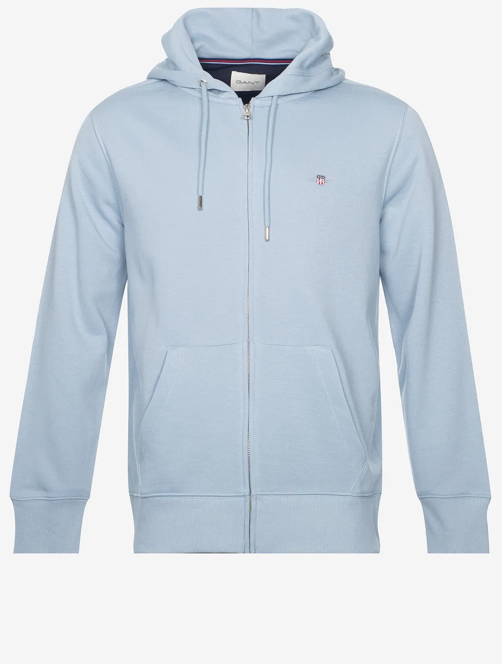 Regular Shield Full-Zip-Hoodie Taubenblau