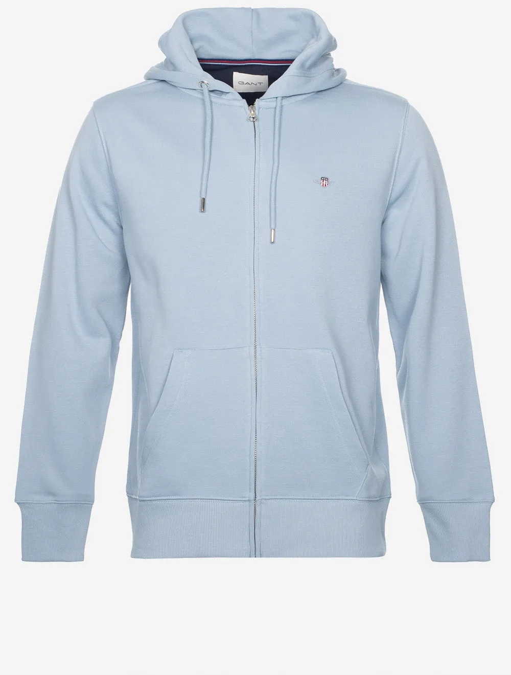 Regular Shield Full-Zip-Hoodie Frisches Blau
