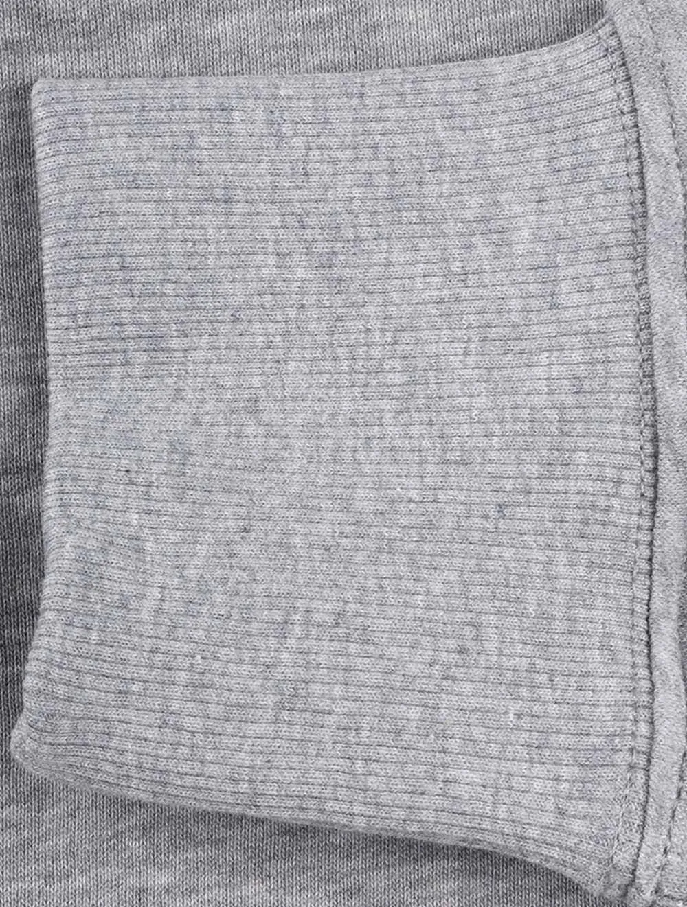 Regular Shield Hoodie Grau Melange