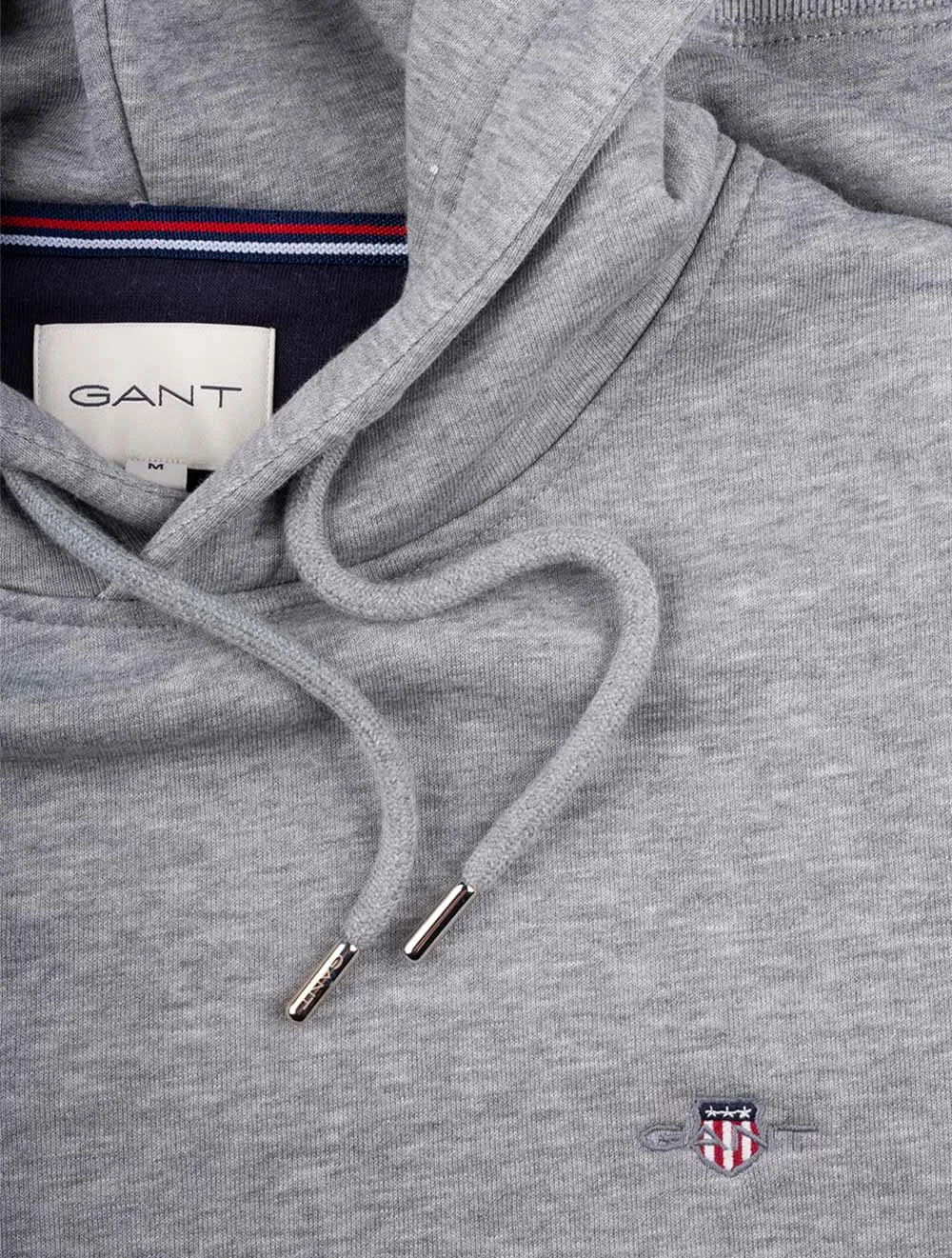 Regular Shield Hoodie Grau Melange