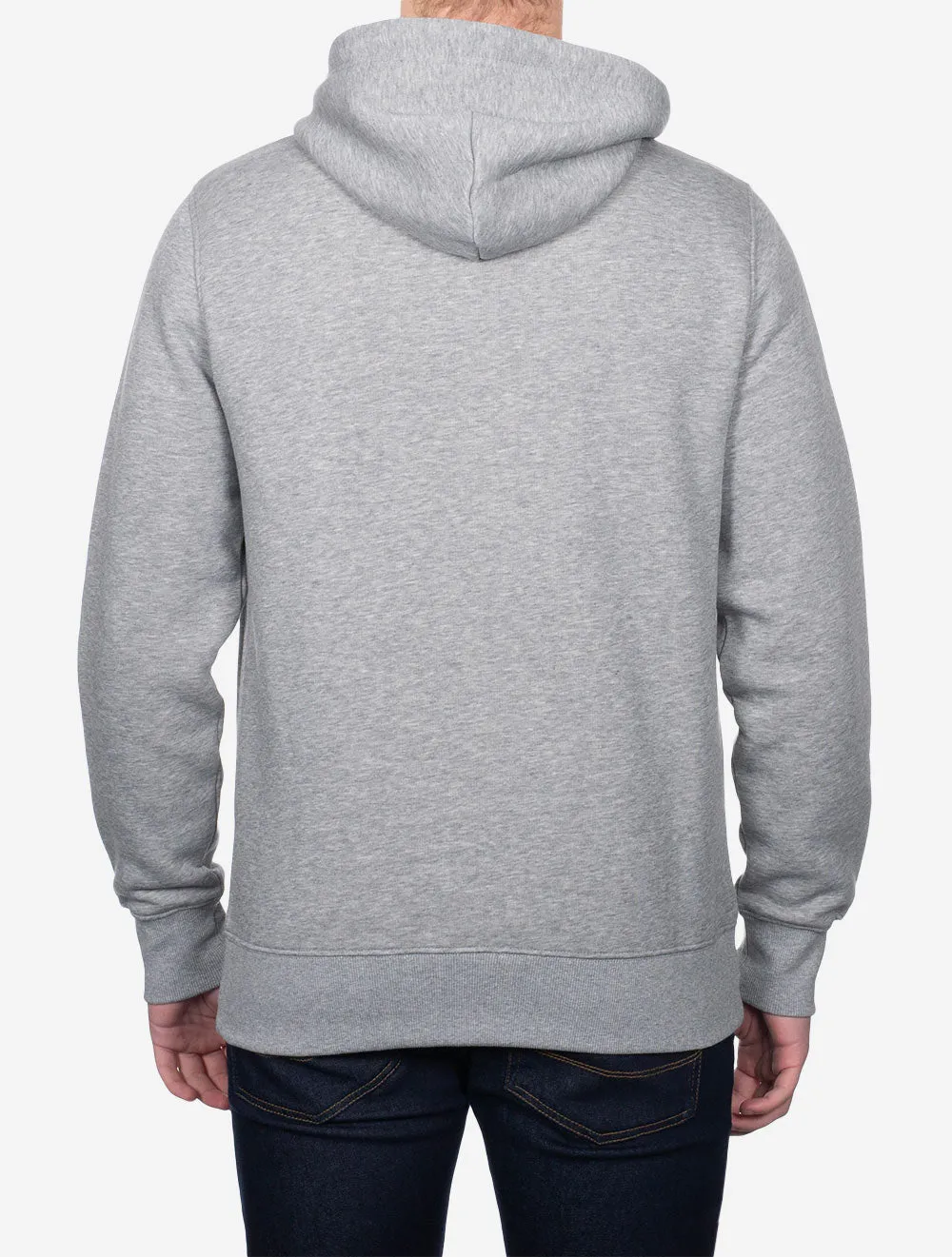 Regular Shield Hoodie Grau Melange