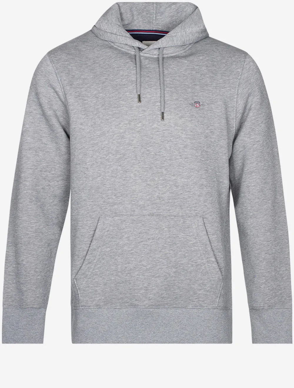 Regular Shield Hoodie Grau Melange