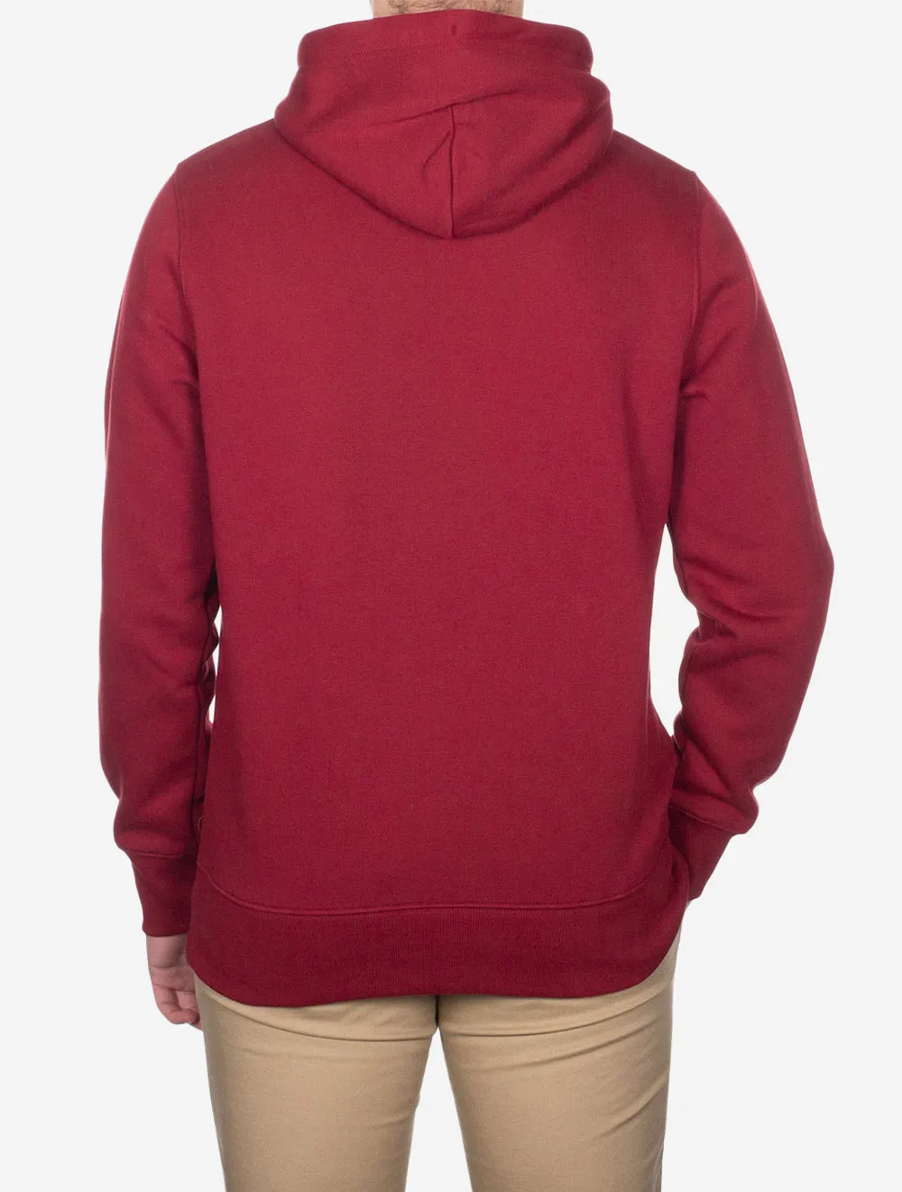 Regular Shield Kapuzenpullover Gefüttert Rot