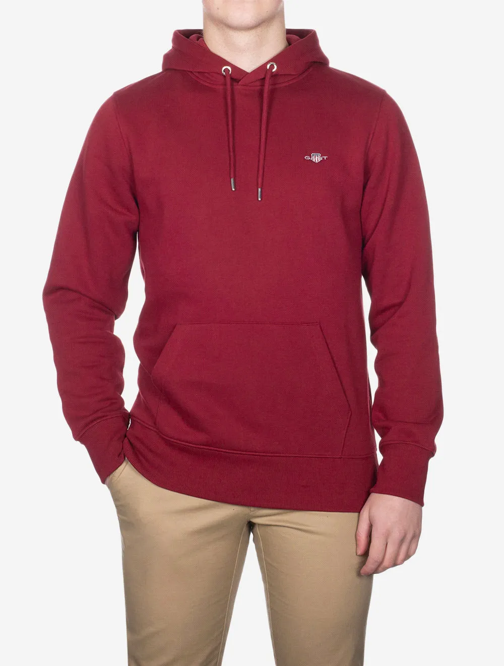 Regular Shield Kapuzenpullover Gefüttert Rot