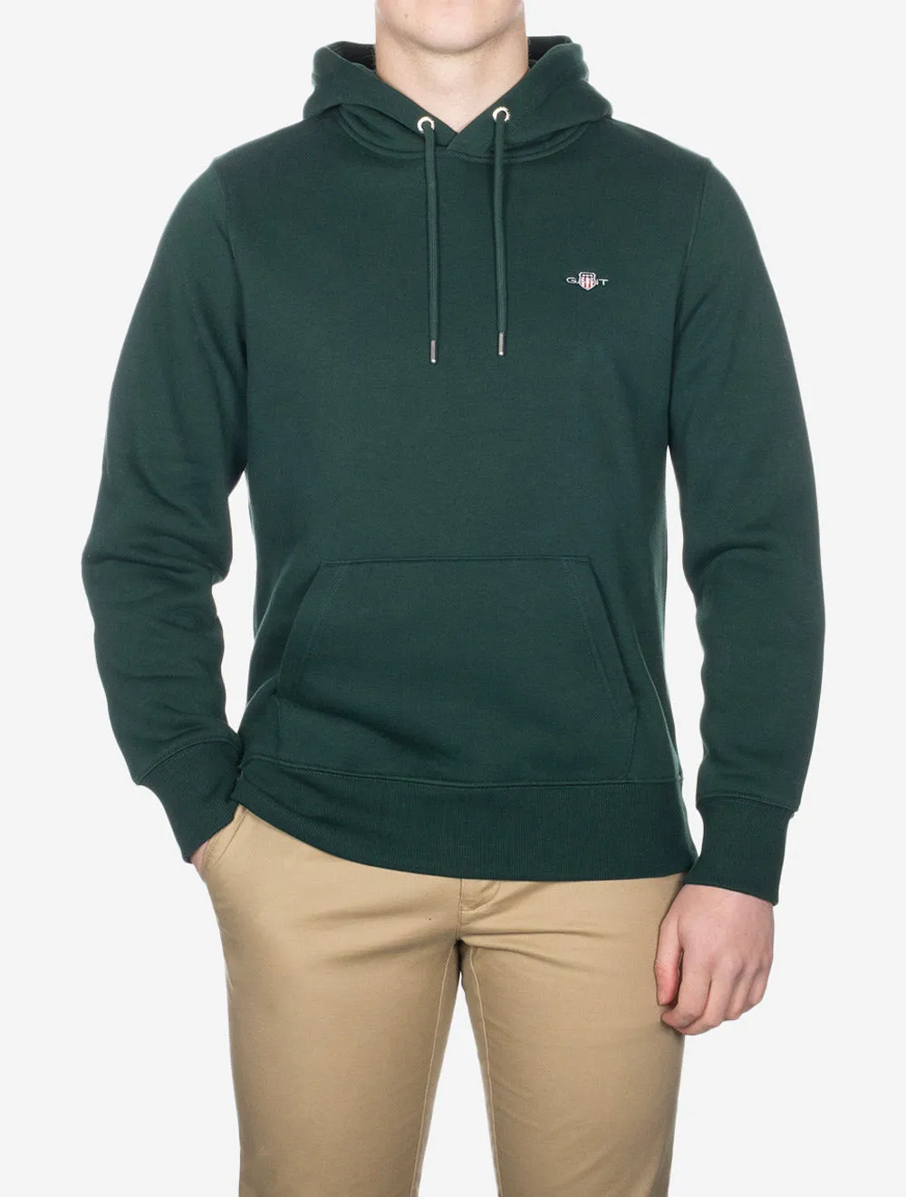 Regular Shield Hoodie Tartan Grün