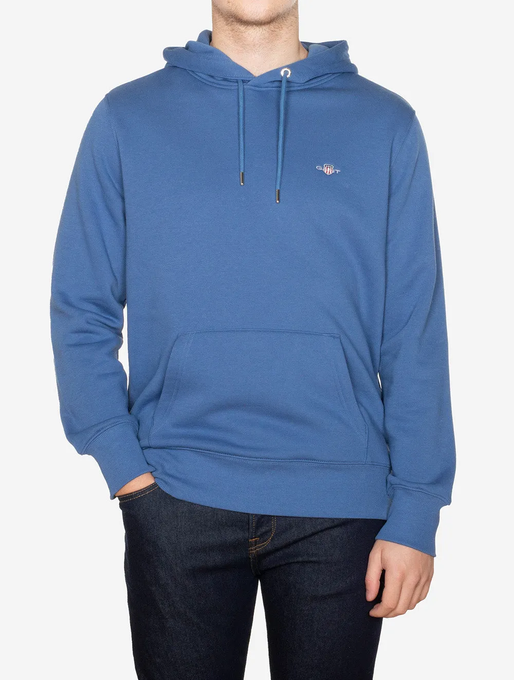 Regular Shield Hoodie Vintage Blau