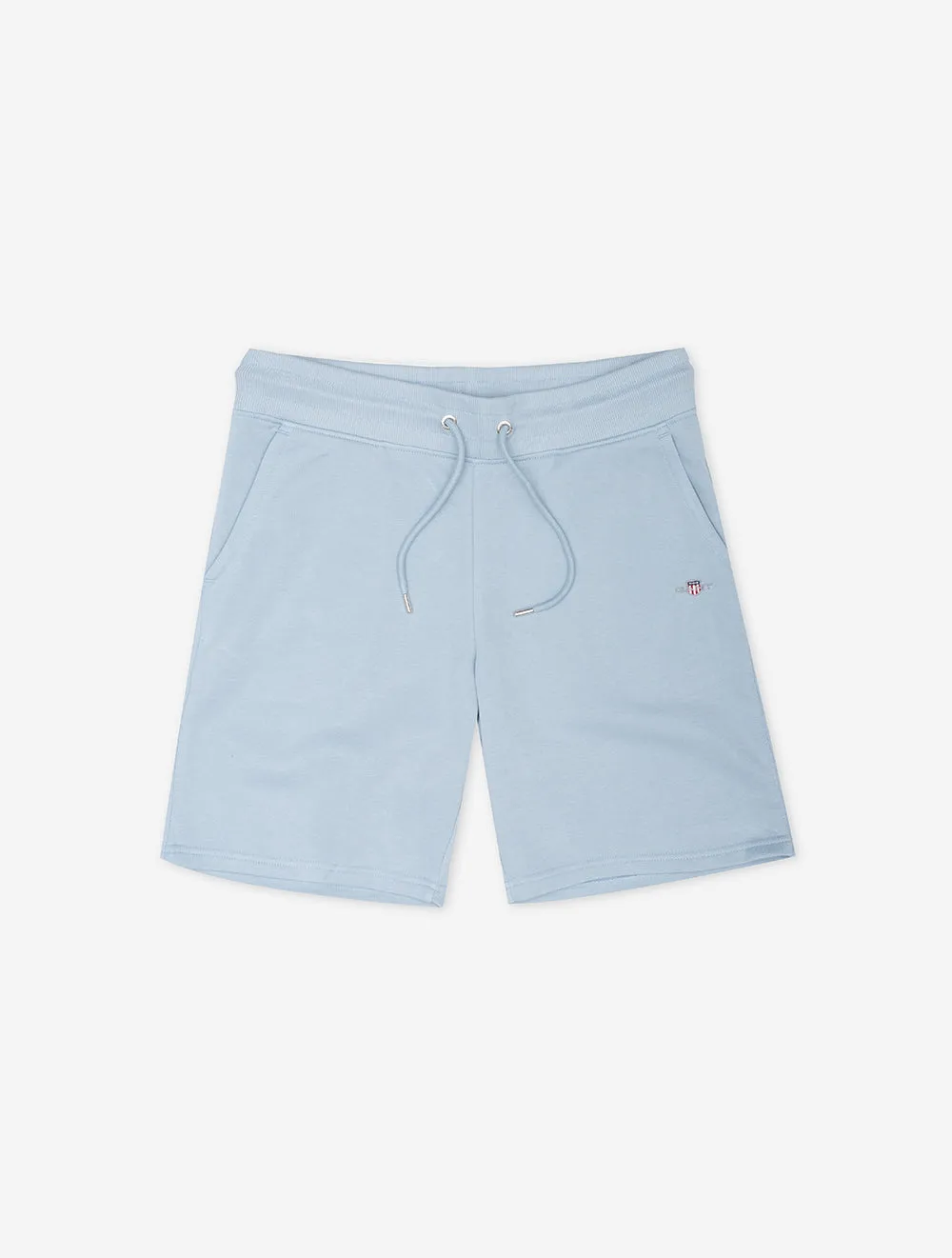 Reguläre Shield Sweat Shorts Taubenblau