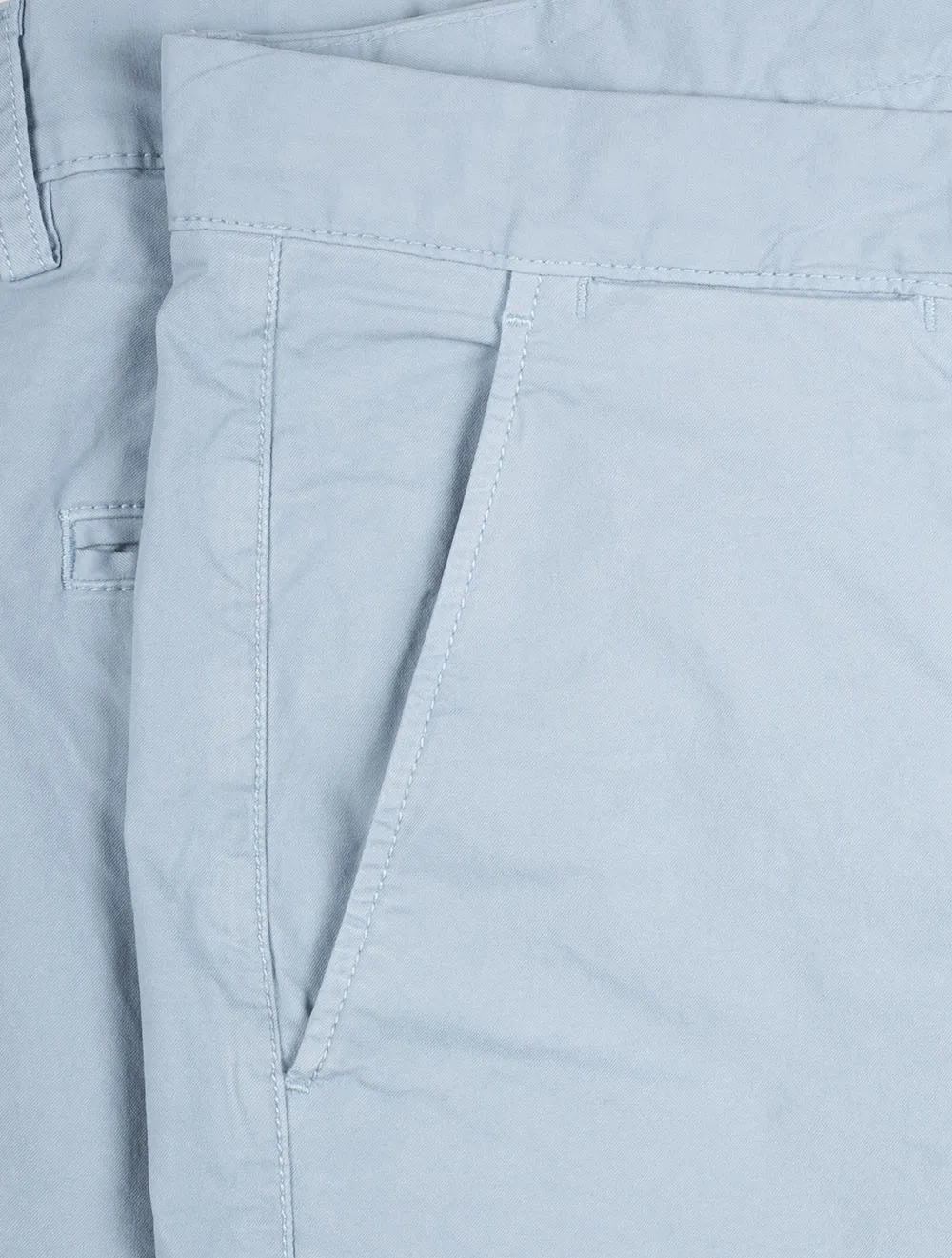 Reguläre Sonnenverblasste Shorts Taubenblau