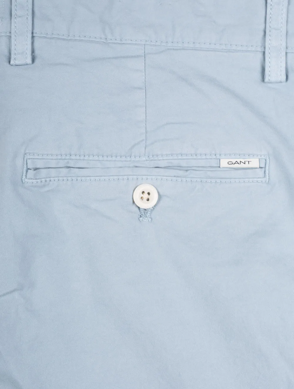 Reguläre Sonnenverblasste Shorts Taubenblau