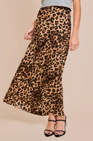Remi Leopard Print Bias Maxi Skirt - Final Sale 25% off in cart