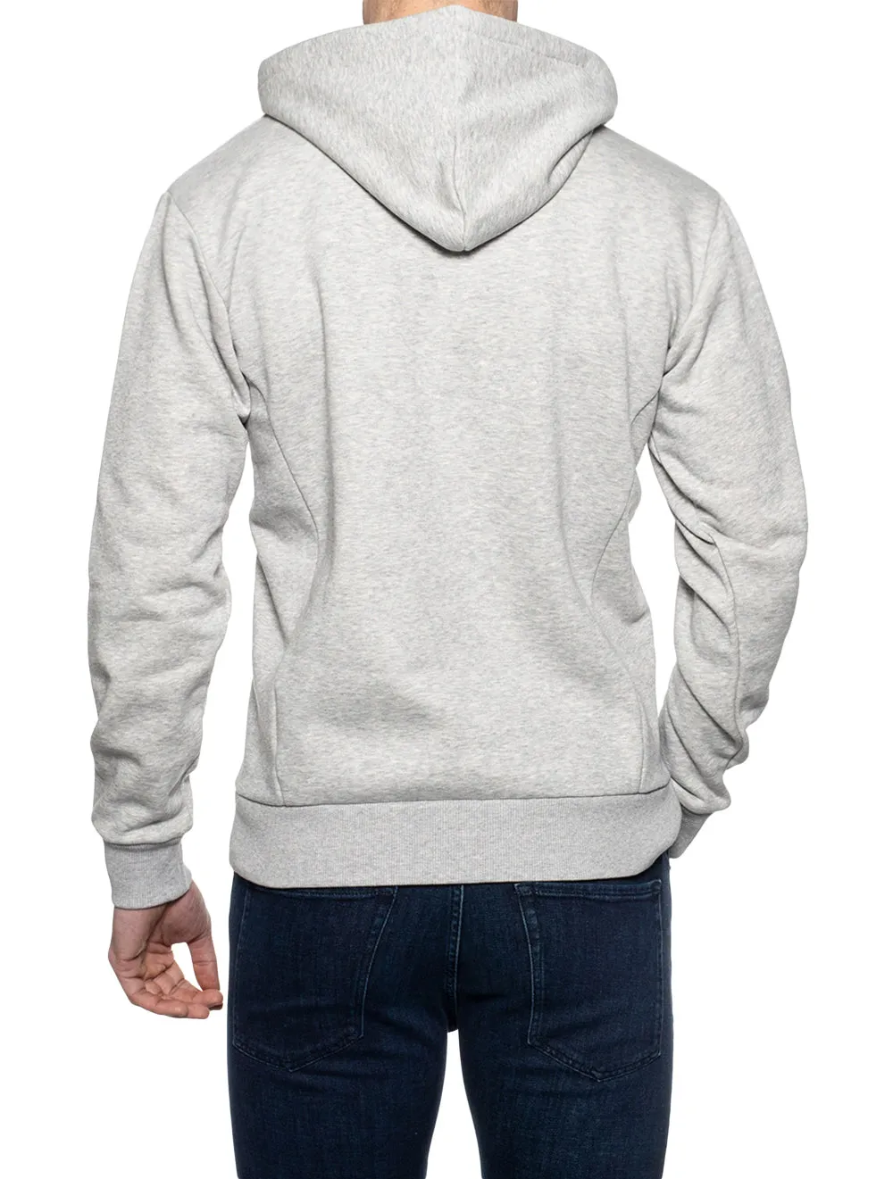 Retro Logo Full-Zip Hoodie Hellgrau Melange