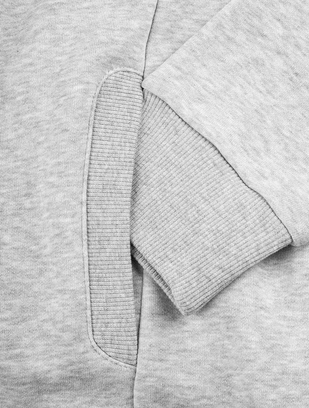 Retro Logo Full-Zip Hoodie Hellgrau Melange