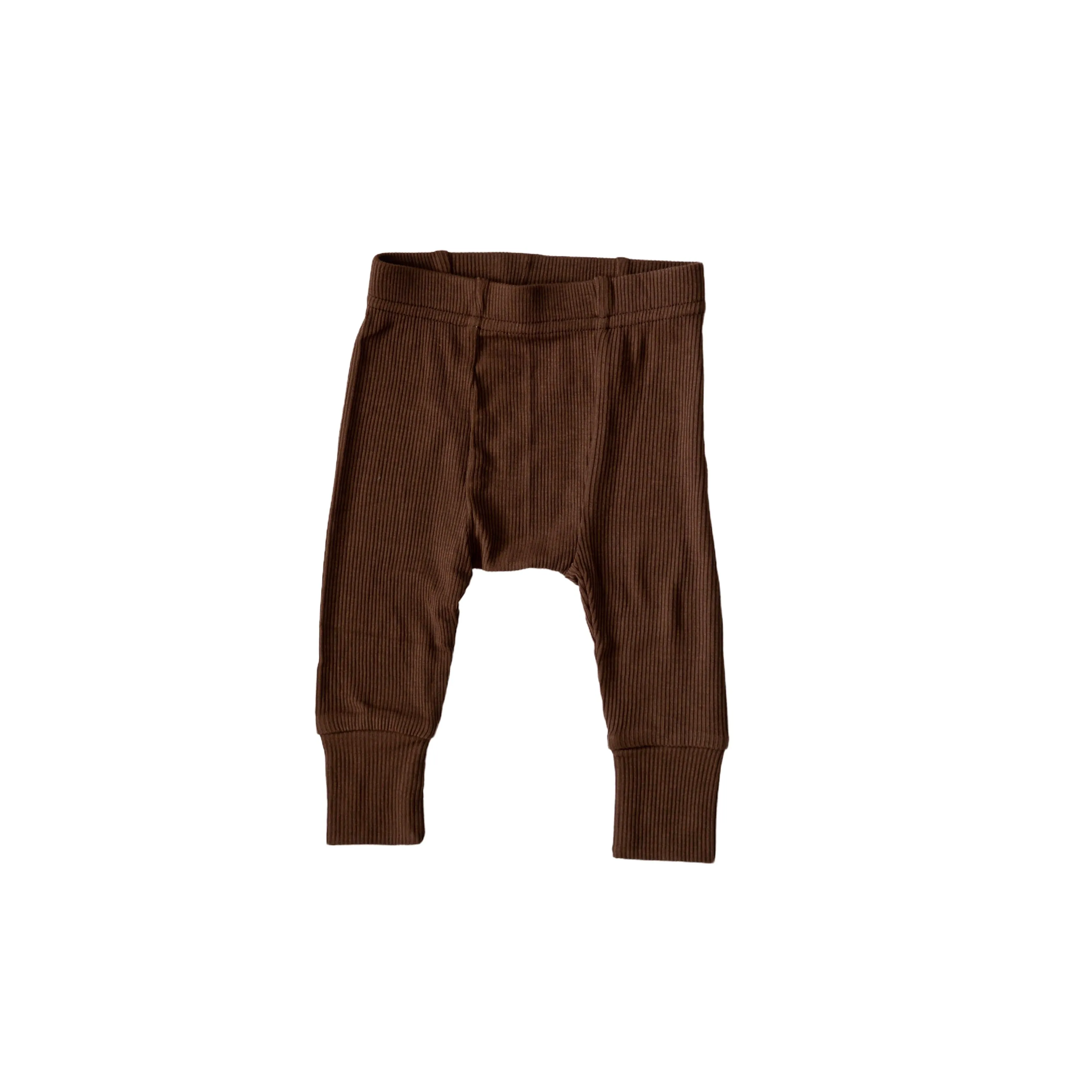 Gerippte Modal-Hose für Babykids_Atlas-Grau