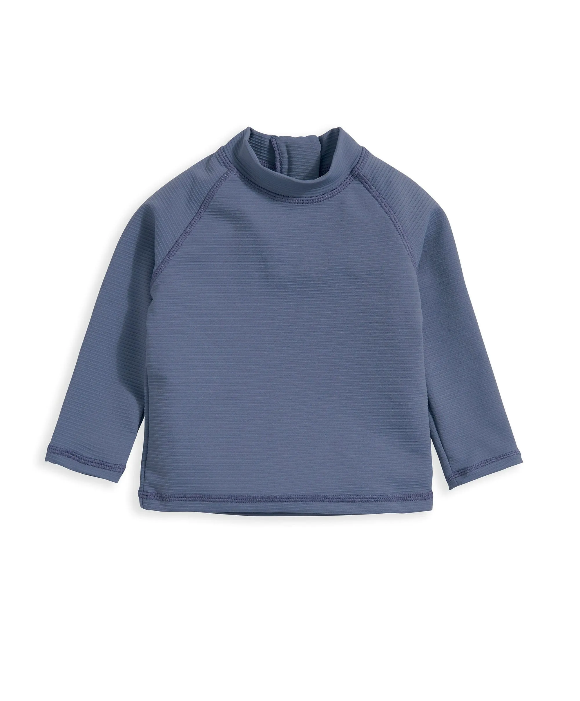 Geripptes Ausschlag-Oberteil Badebekleidung - Blau Babykids Mamas & Papas