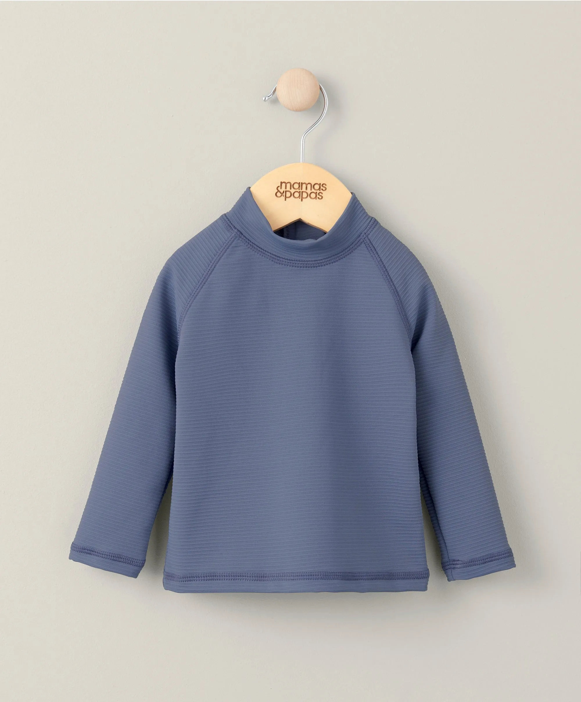 Geripptes Ausschlag-Oberteil Badebekleidung - Blau Babykids Mamas & Papas