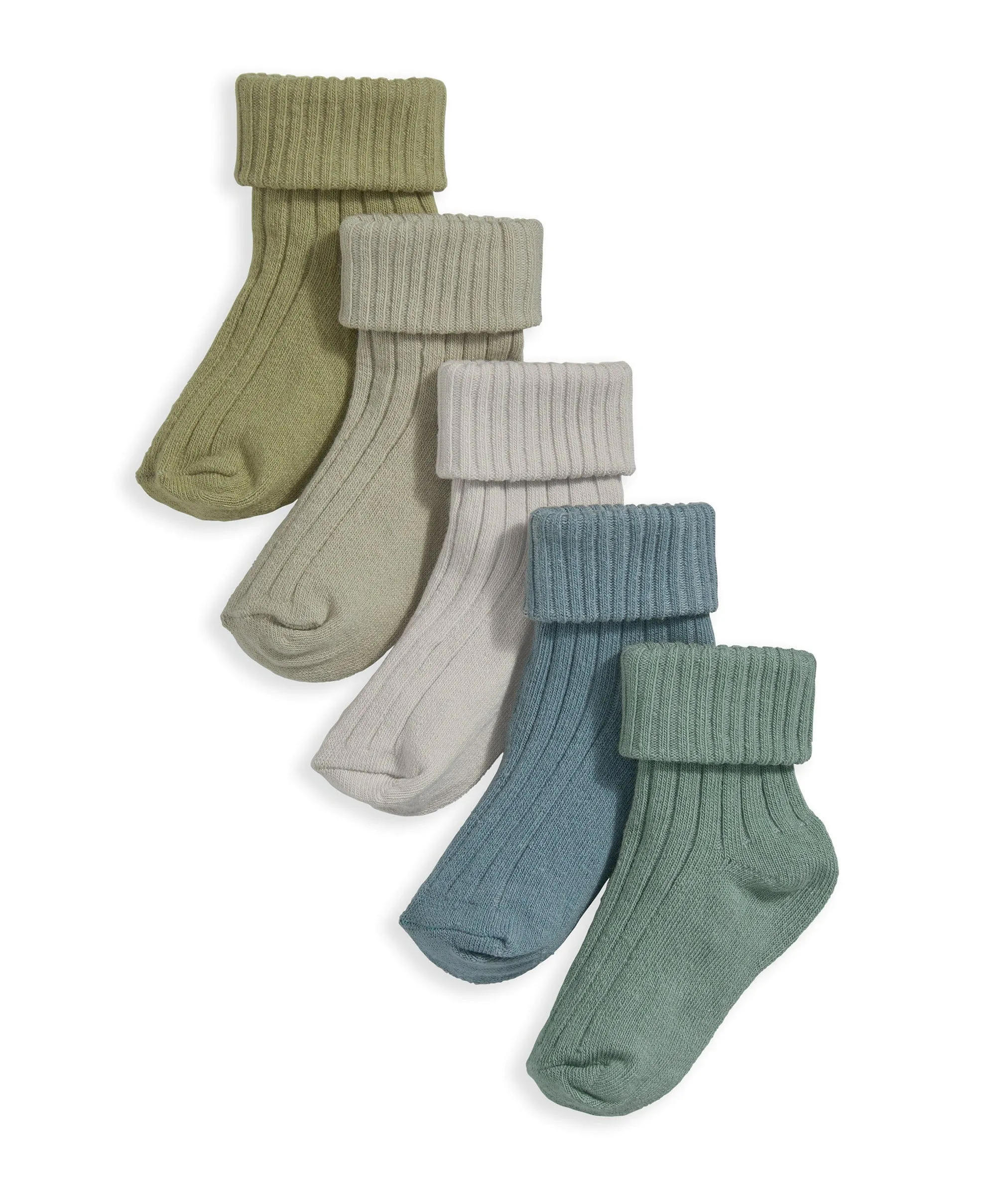 Rippensocken (5er Pack) - Blau
