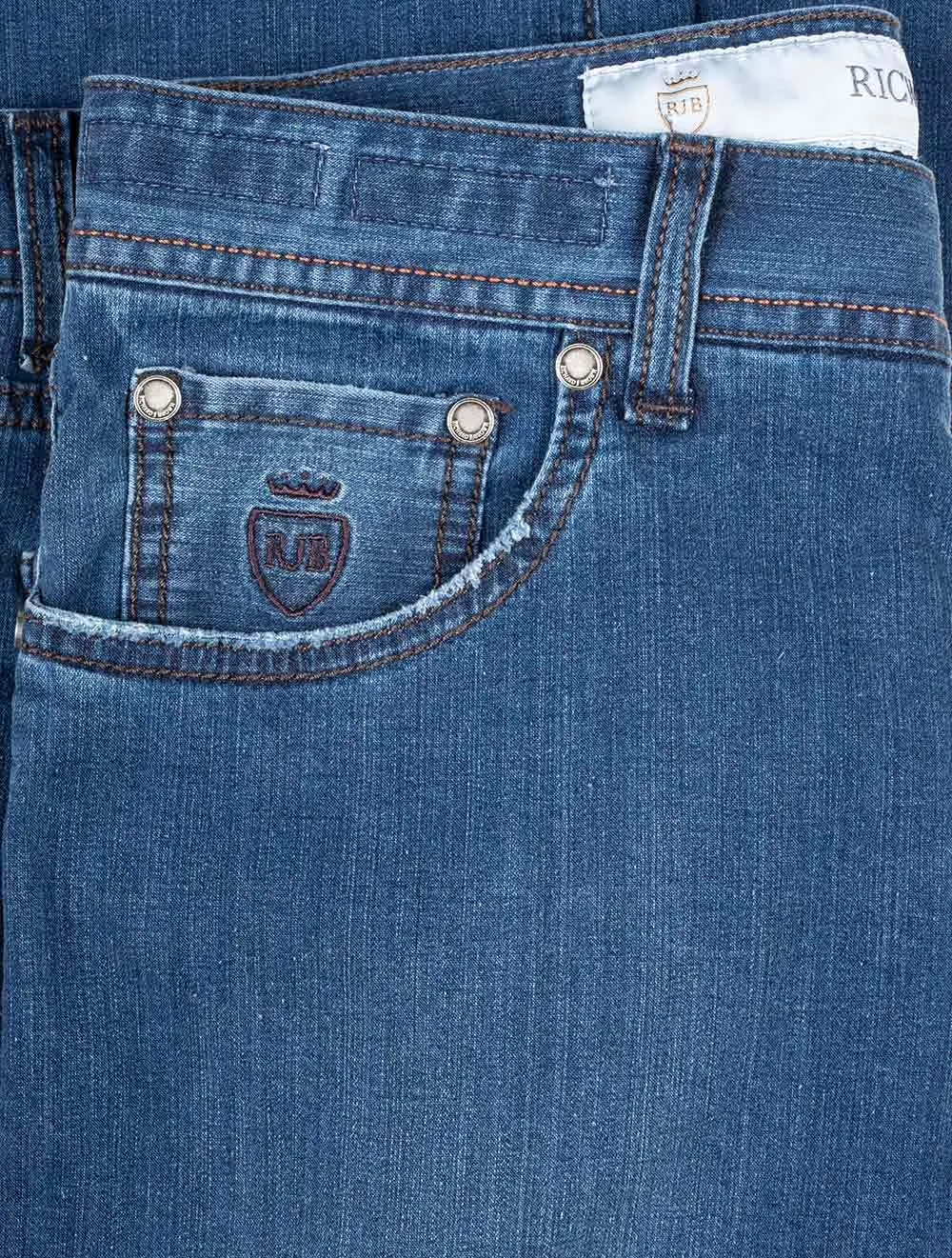 Rising Sun Japanische Denim-Jeans Blau